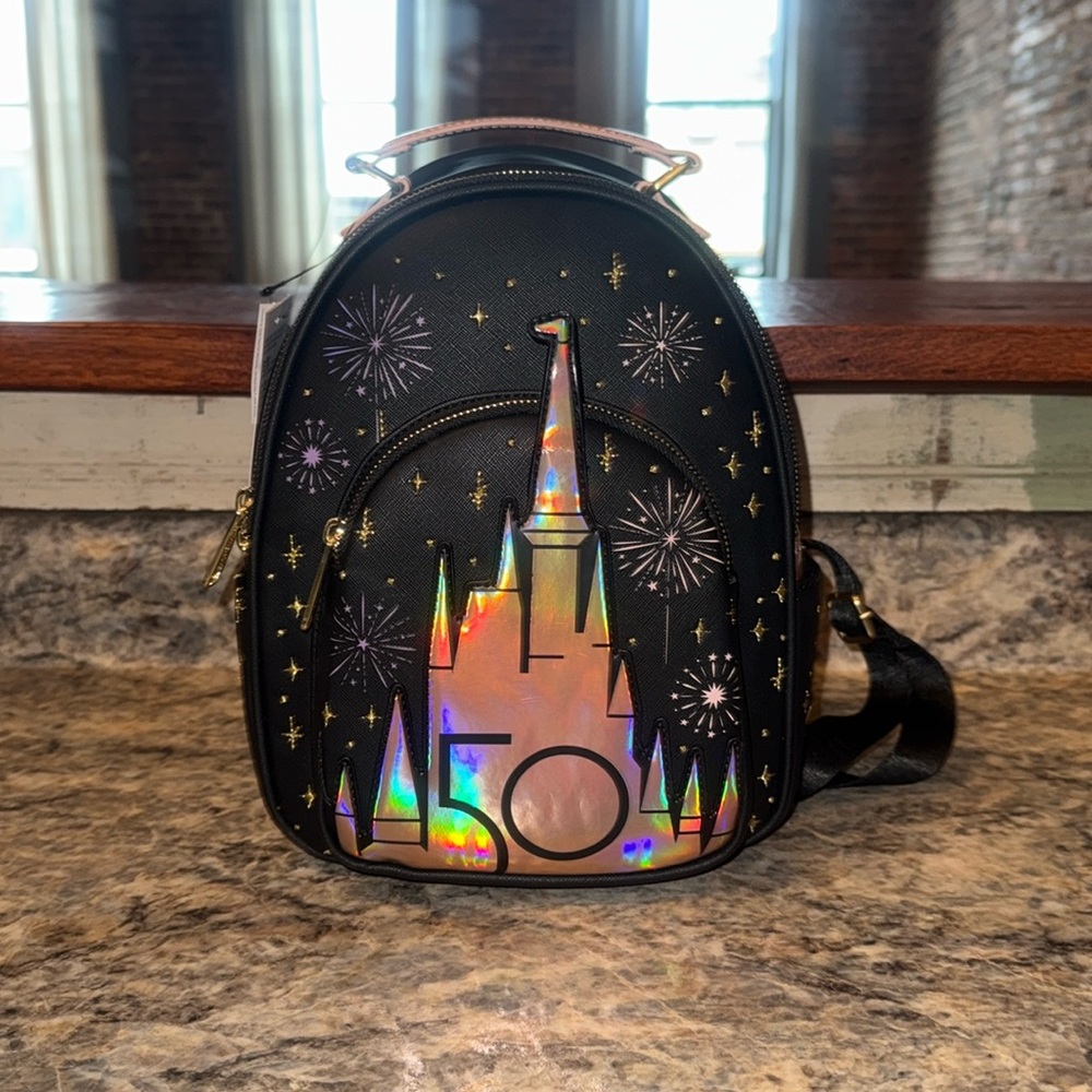 Disney WDW 50th Grand Anniversary Loungefly Mini Backpack
